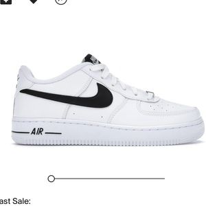 NWT & BOX - Nike Black & White Air Force 1 AN20 - Size Mens/Kids 5.5 or Womens 7